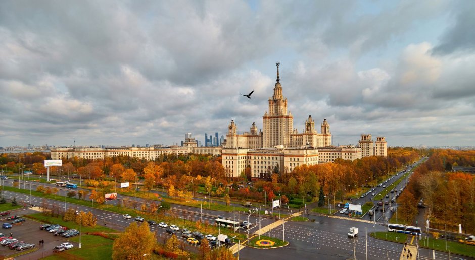 Осень в Москве МГУ