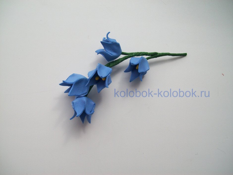 Колокольчик цветок из фоамирана