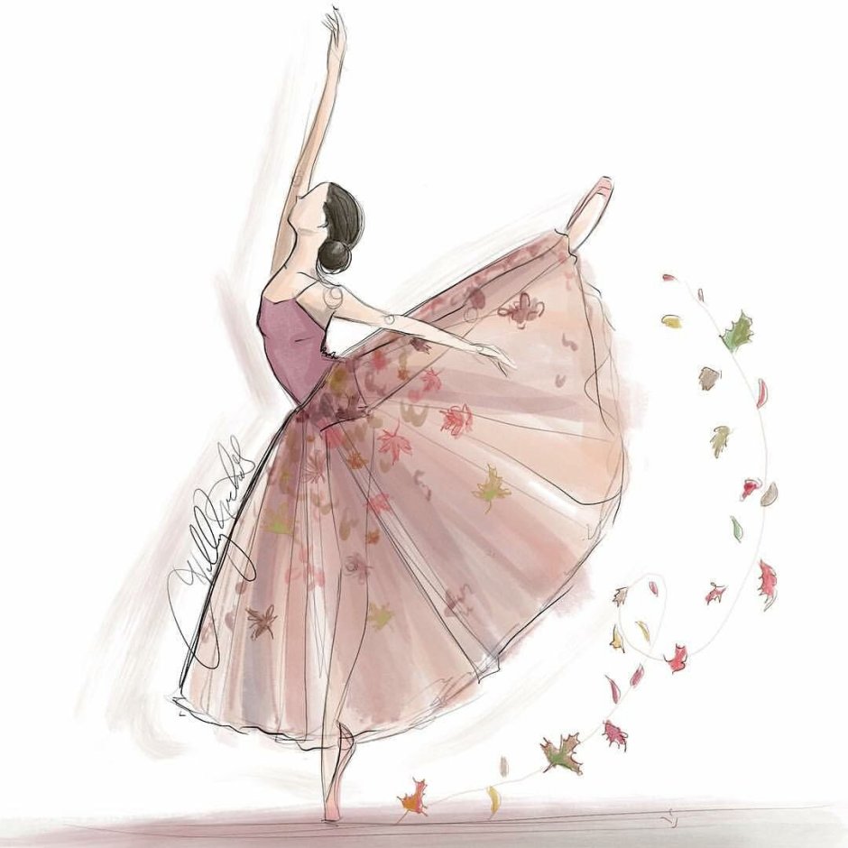 Акварельная балерина