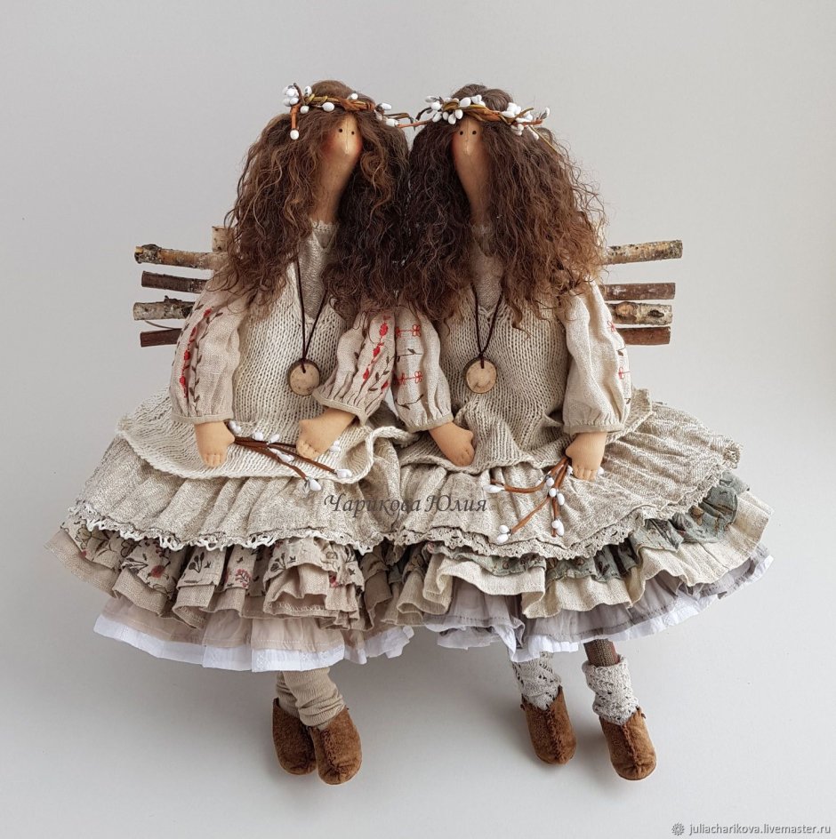 Куклы тильды Юлии Чариковой в стиле бохо