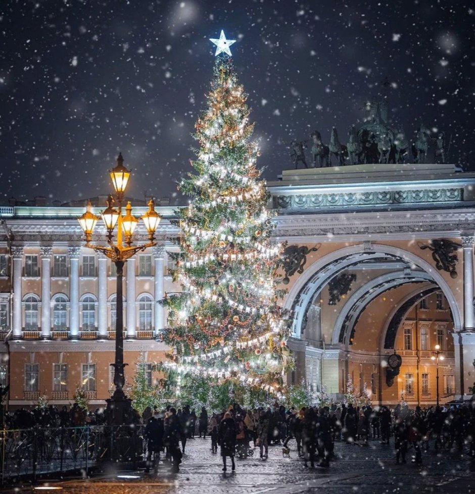 Санкт-Петербург елка на Дворцовой