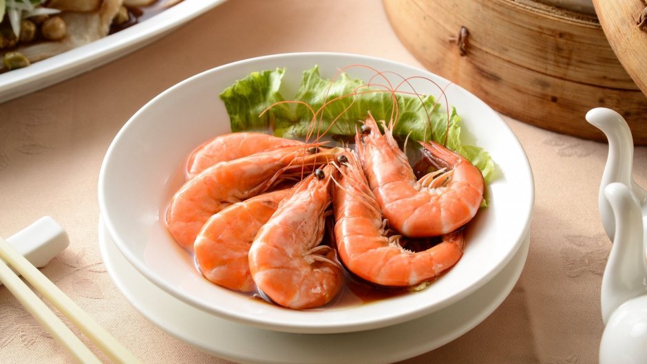 Тарелка с морепродуктами