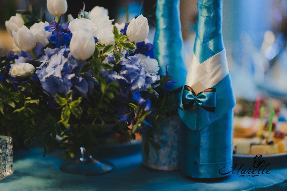 Свадебный набор в бирюзовом цвете