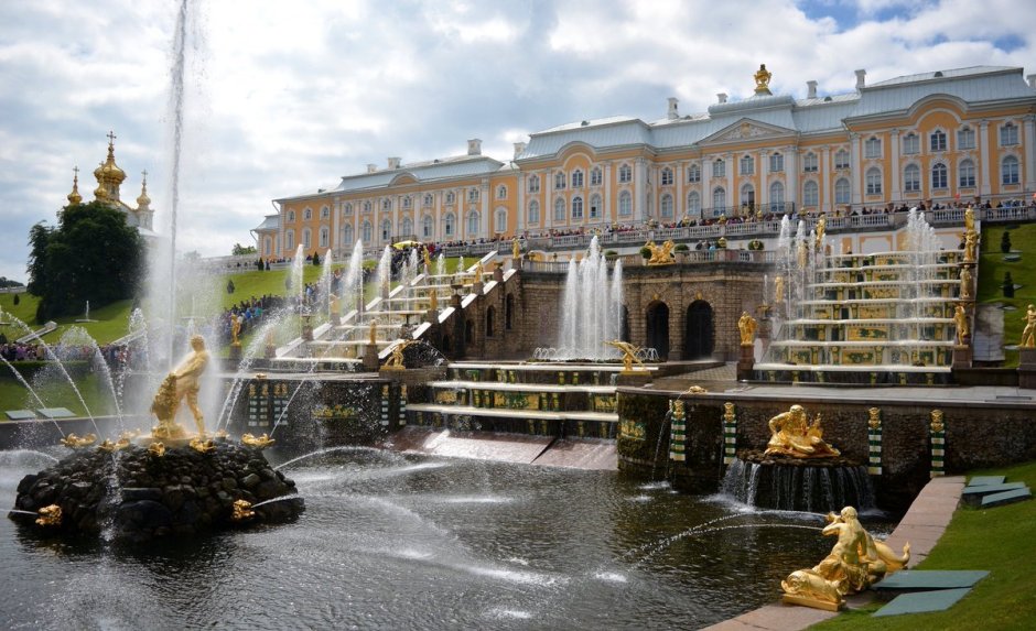 Петергоф в Санкт-Петербурге фонтаны открытие