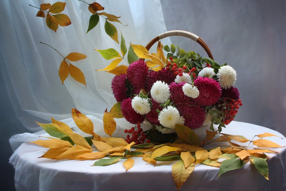 Осенний букет цветов