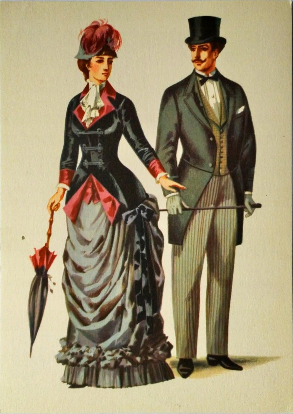 Одежда 19 века мужская и женская