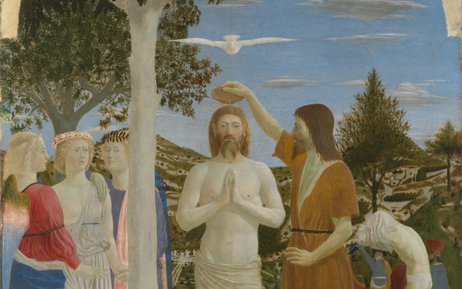 Картина Пьеро делла Франческа крещение Христа
