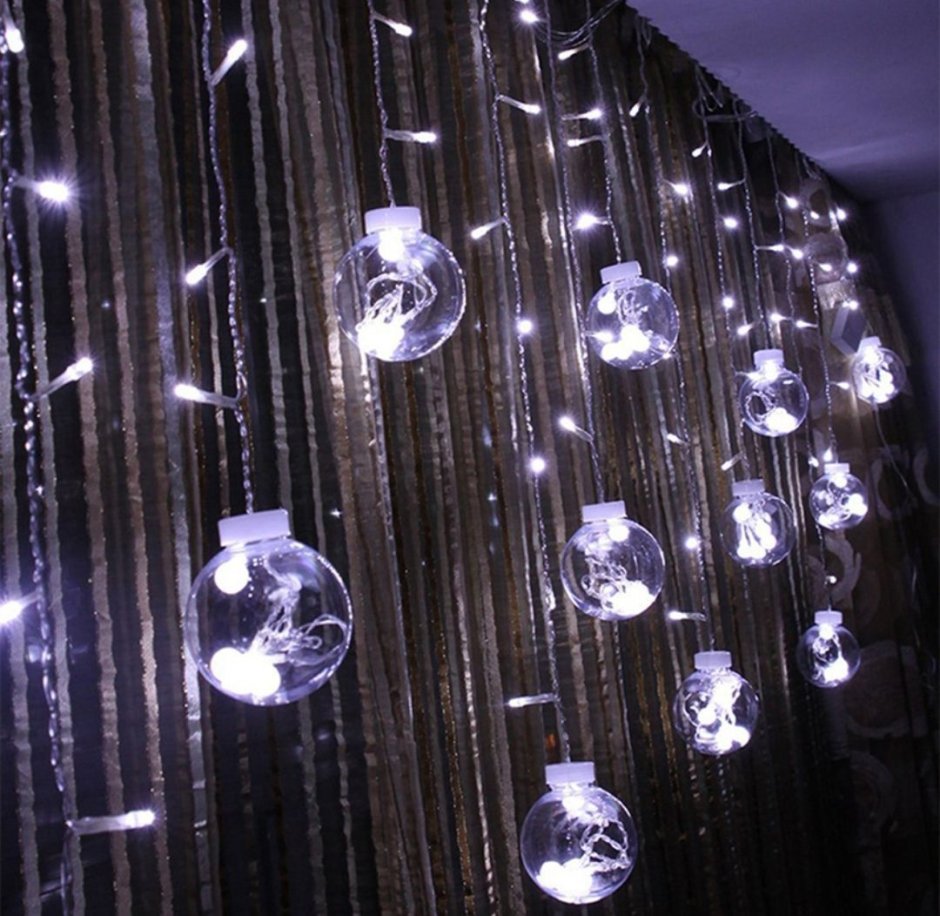 Гирлянда Curtain Lights шары