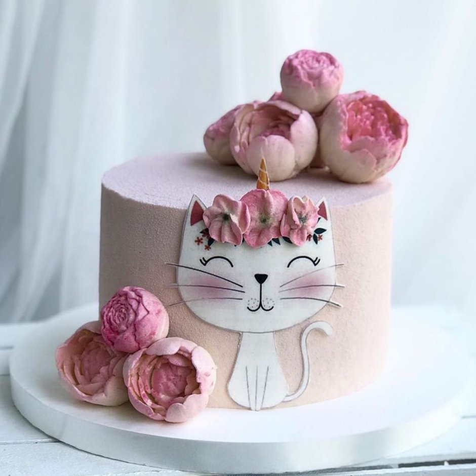 Торт с пряничными котятами