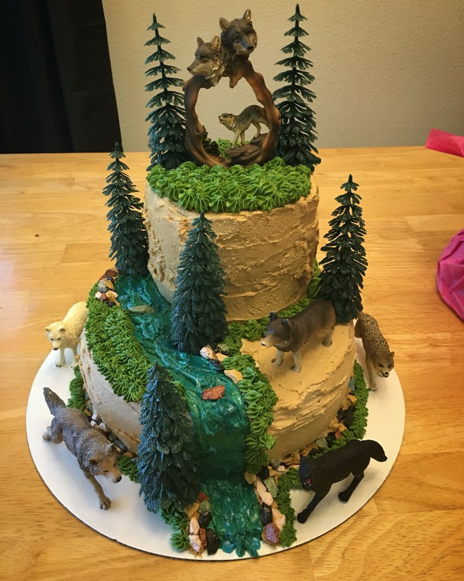 Торт на день рождения горы