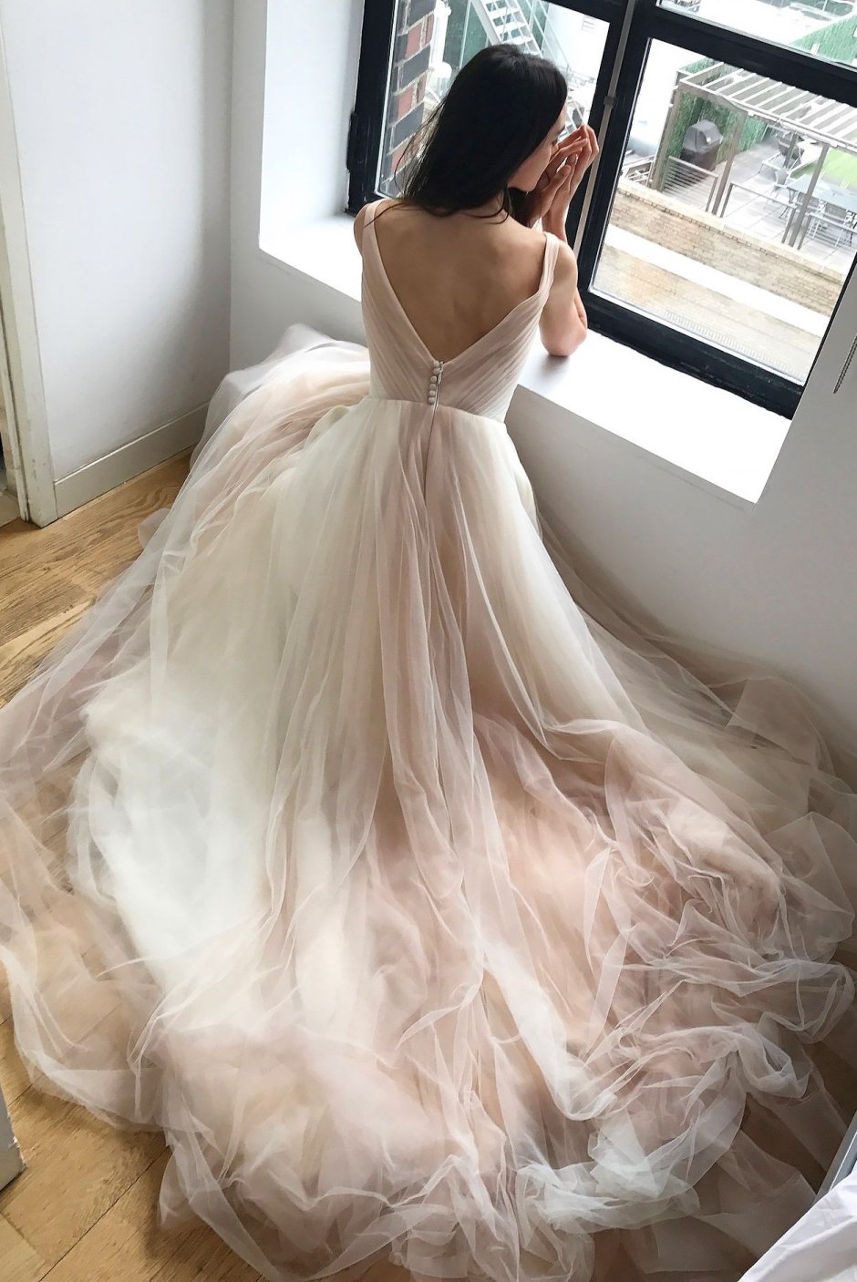 Свадебное платье из фатина