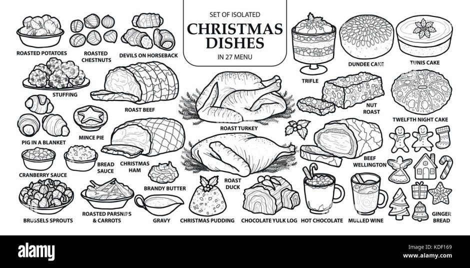 Name 3 Christmas dishes