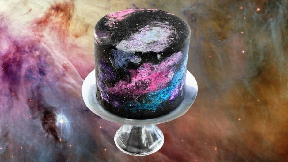 Торт на космическую тему для девочки