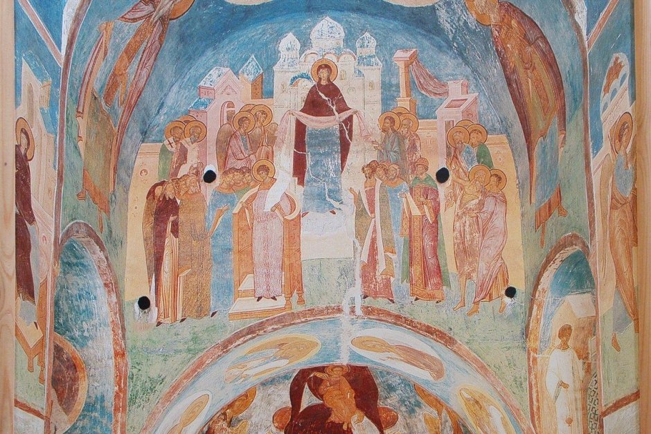 Фрески Ферапонтова монастыря Покров Богоматери