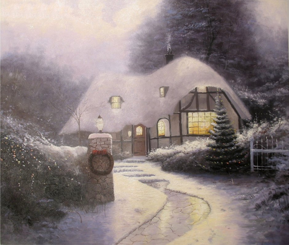 Томас Кинкейд картины Рождество
