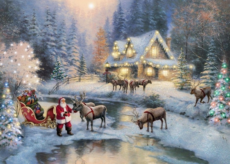 Томас Кинкейд картины Рождественские