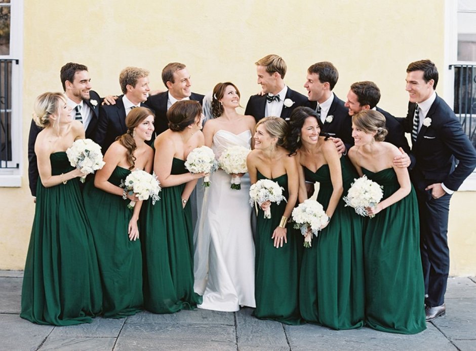 Свадьба в зеленом цвете гости