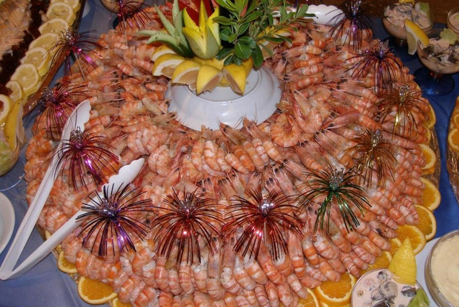 Морепродукты на праздничный стол