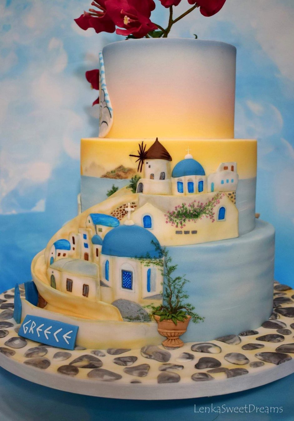 Торт в стиле Греции