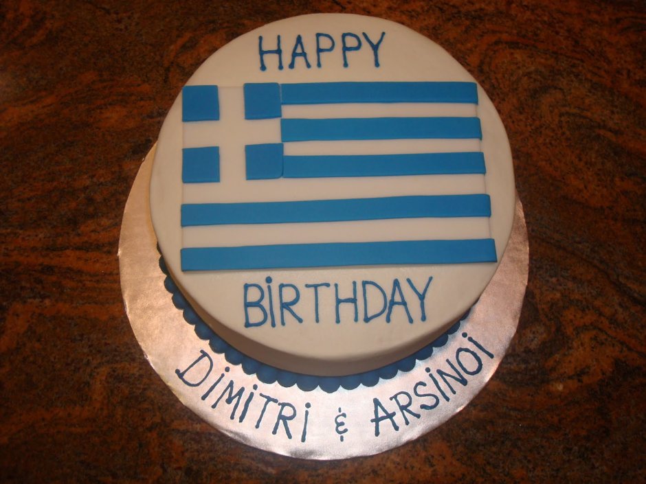 Торт в греческом стиле на свадьбу