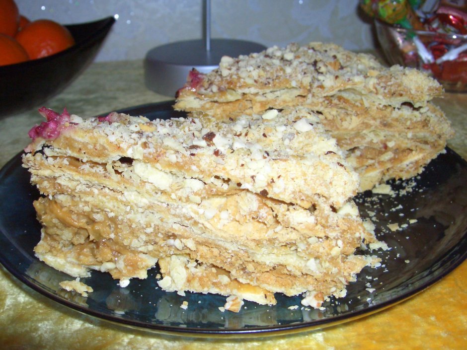 Слоеный торт на сковороде