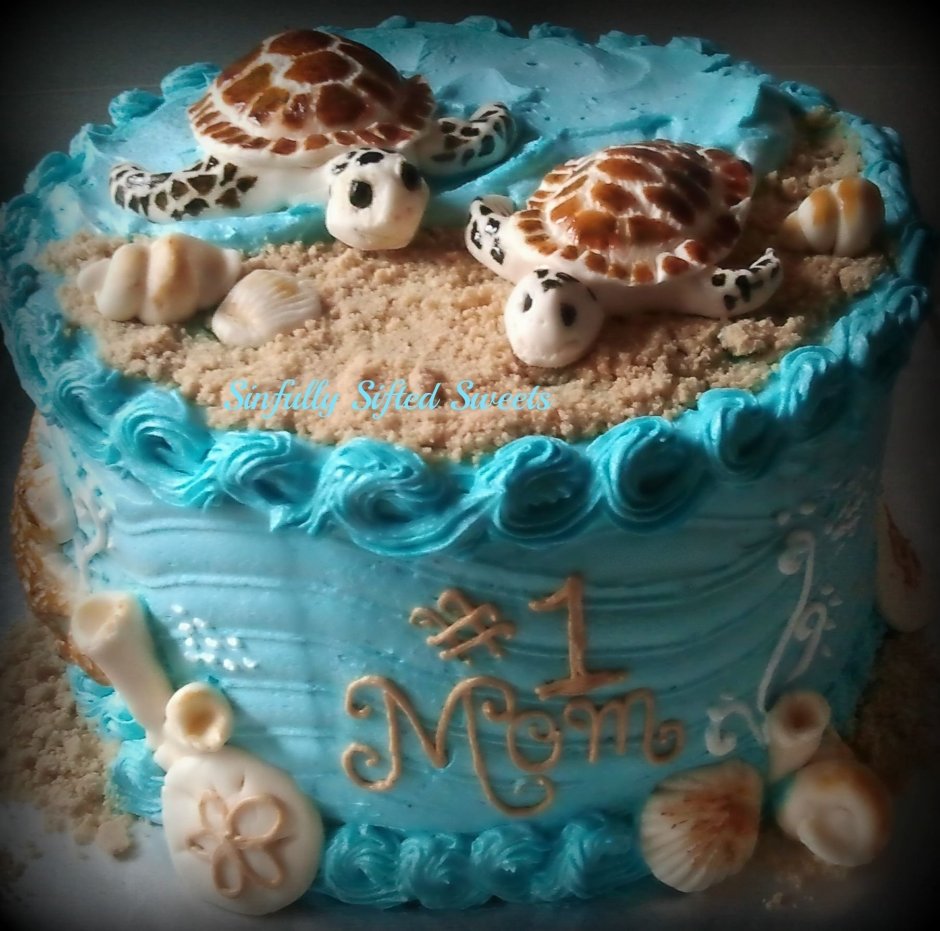 Торт морской мир