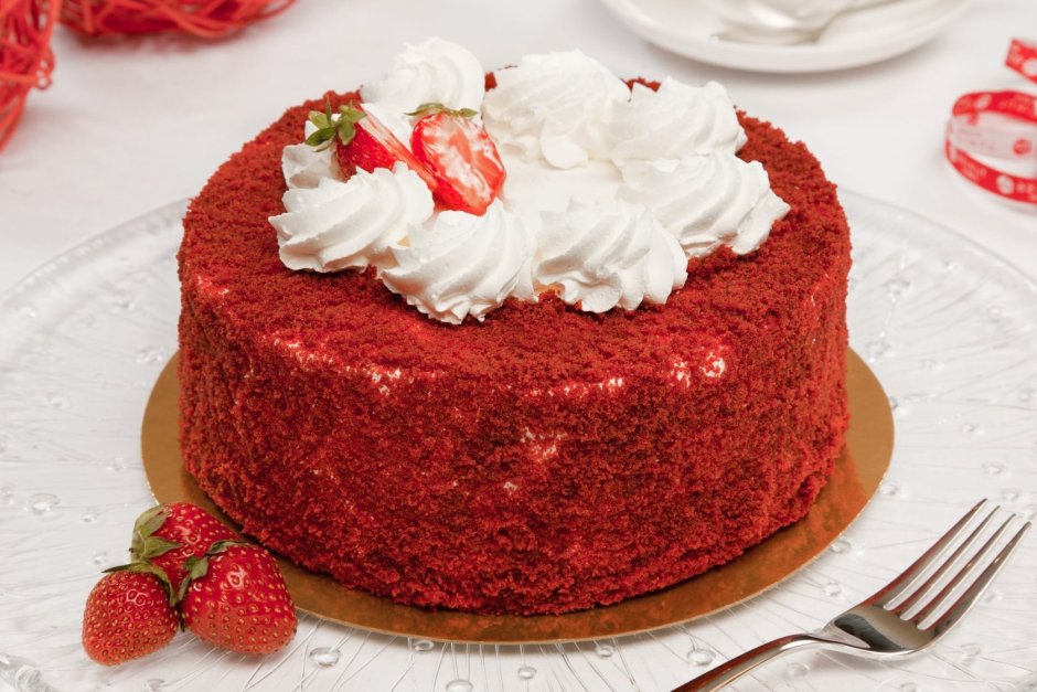 Торта "красный бархат" (Red Velvet).