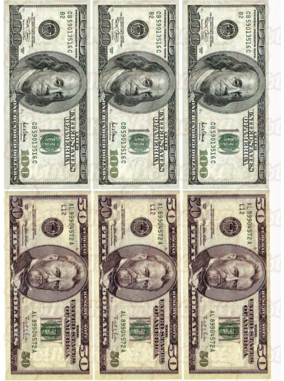 Доллары картинки для печати