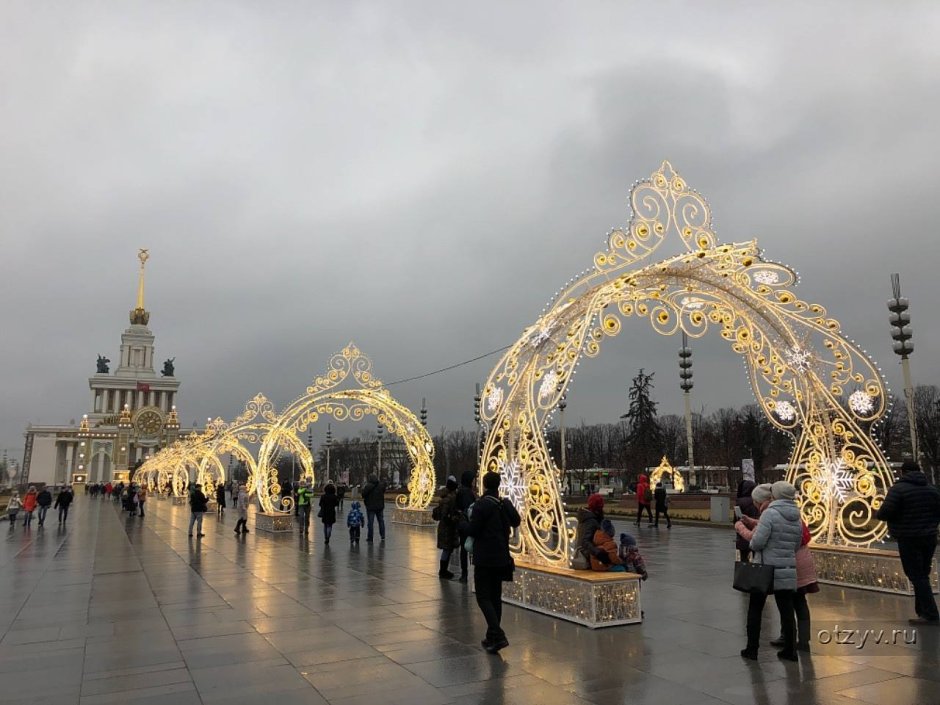 ВДНХ В Москве новый год 2021