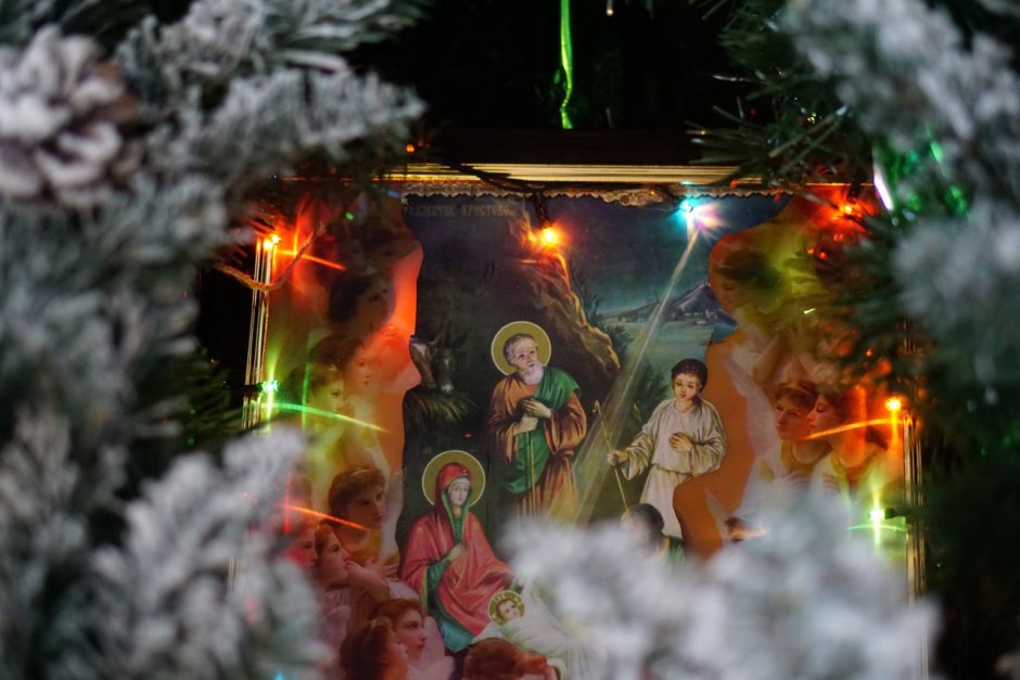 Источник Серафима Саровского в Дивеево на Рождество Христово