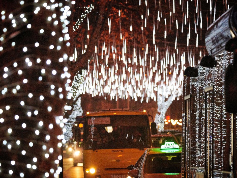Новый год улицы Тбилиси