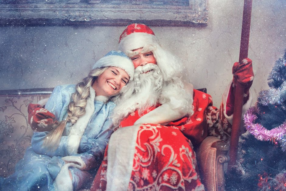 Русский дед Мороз и Снегурочка