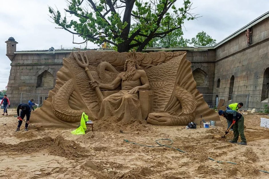 Песчаные скульптуры в СПБ 2022 Петропавловская крепость