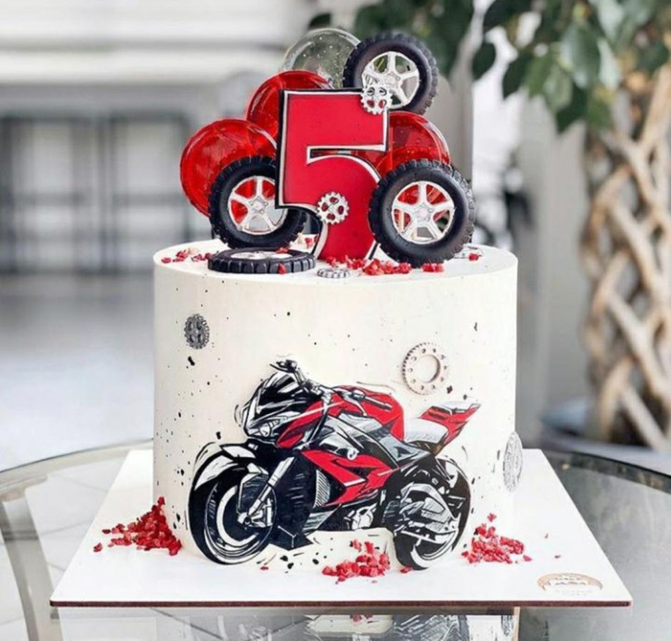 Торт для любителя мотоциклов