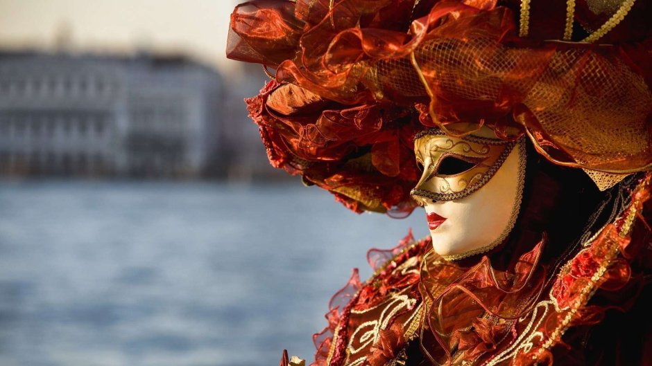 Венецианский карнавал акварель