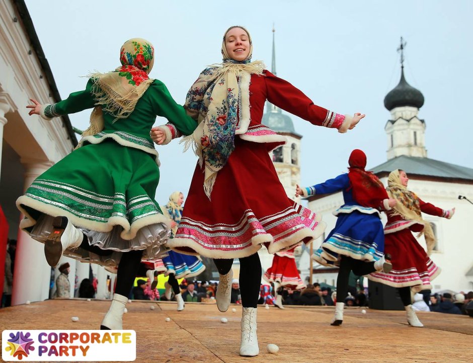 Народные гуляния в Суздале Масленица