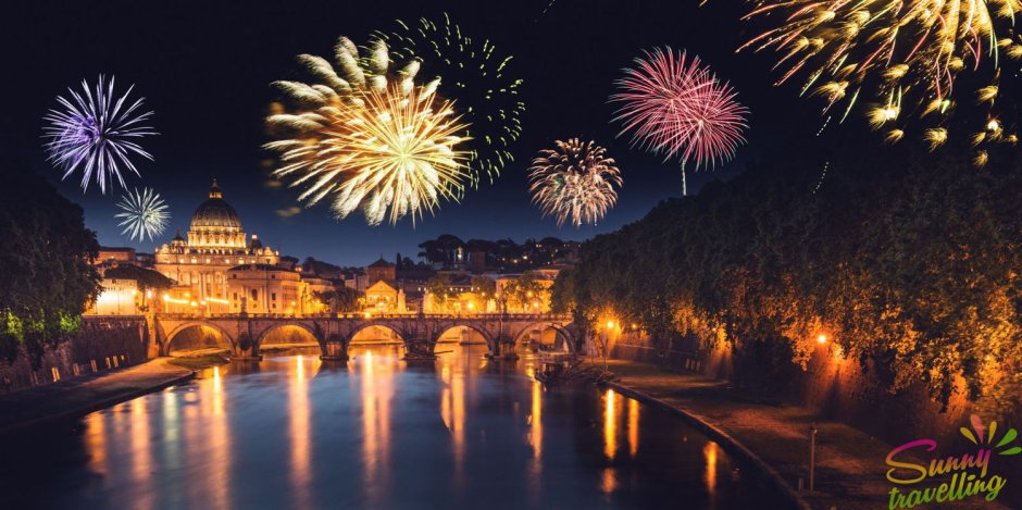Фейерверки в Италии на новый год