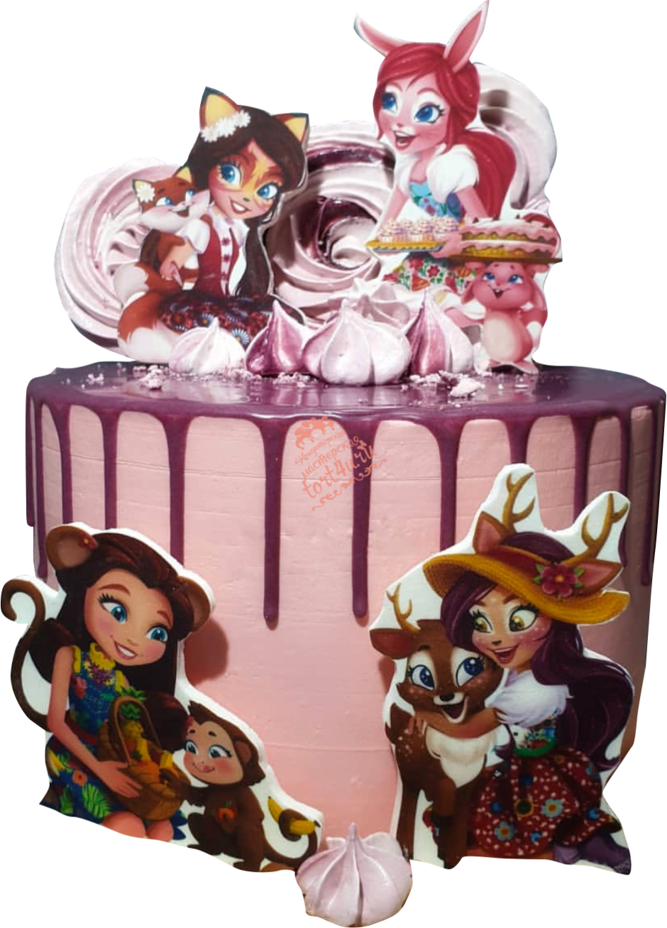 Торт Enchantimals для девочки