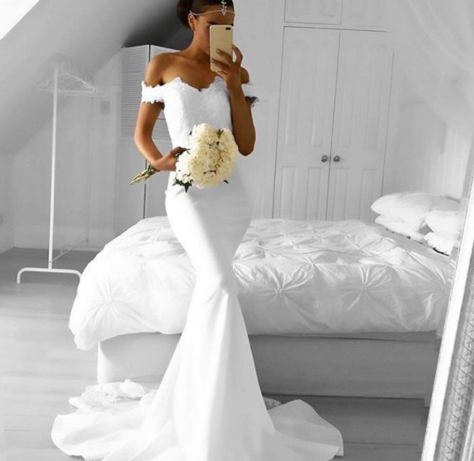 Свадебное платье на худенькую девушку