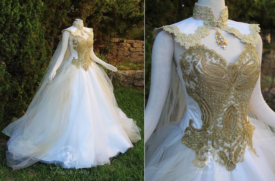Средневековое свадебное платье