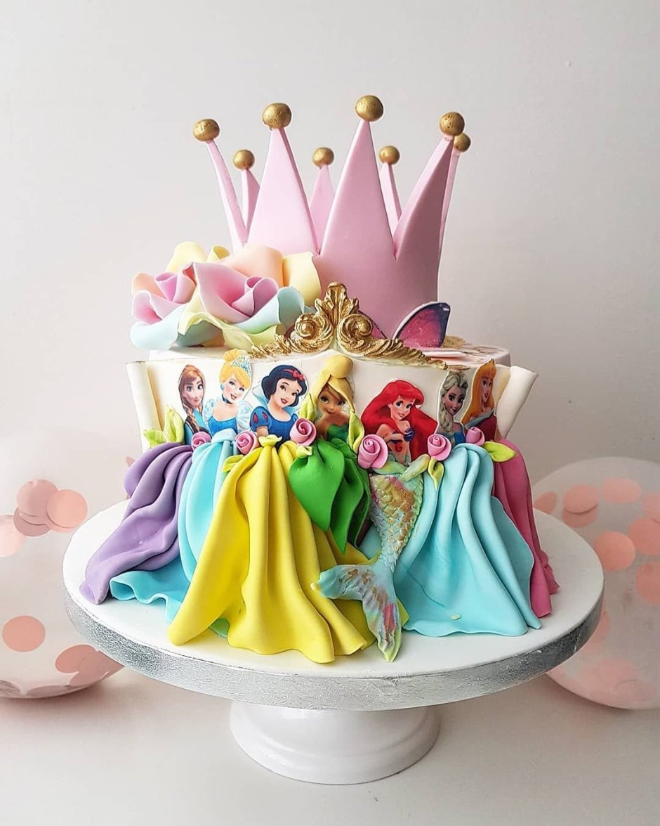 Рапунцель и Дисней принцессы торт