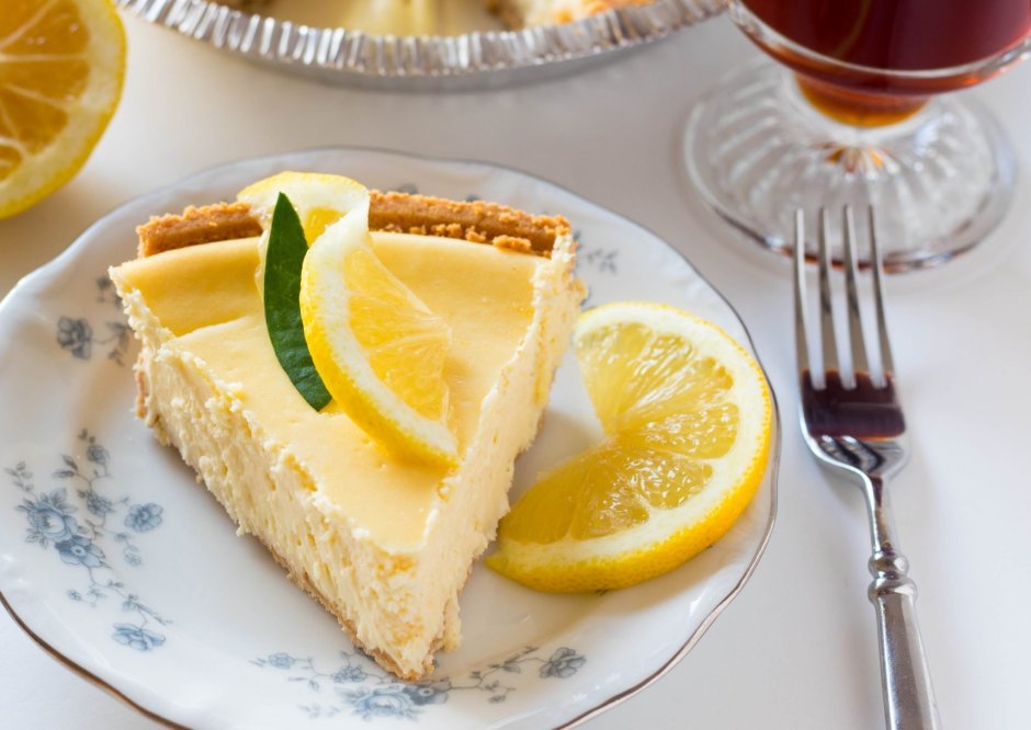 Лимонный пирог чизкейк