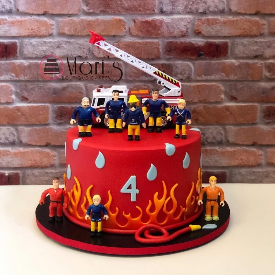Тортик для пожарника Богдан