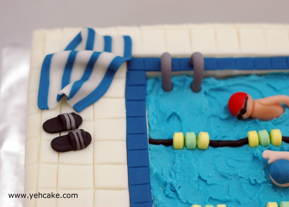 Торт для любителя плавания