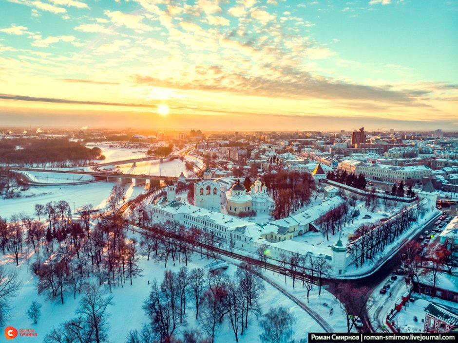 Новогодняя Софийская площадь Великий Новгород