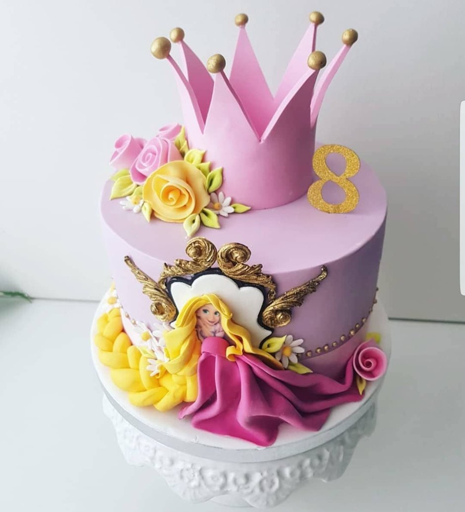 Тортик принцесса Рапунцель