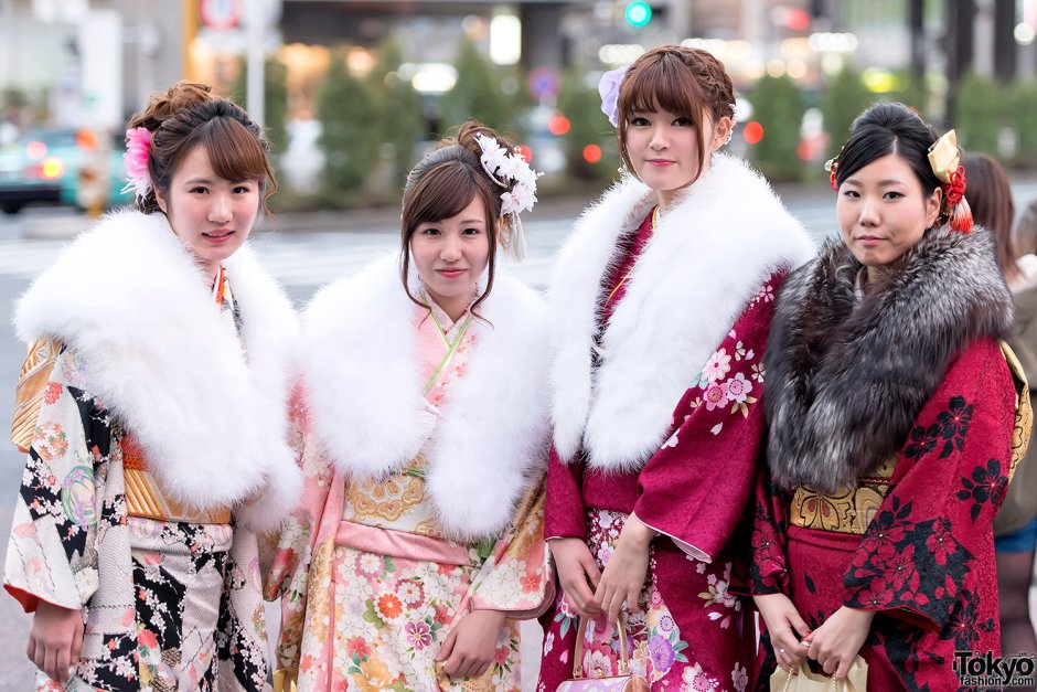 Зимний японский наряд
