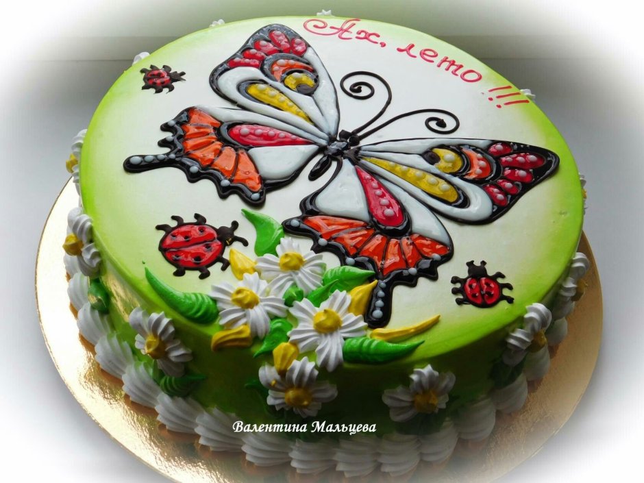 Детские Бенто торты с бабочками