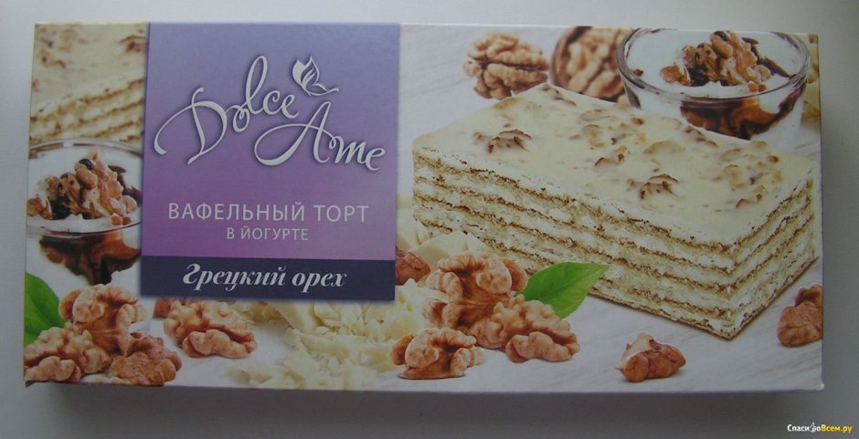 Вафельный торт Шоколадница с арахисом