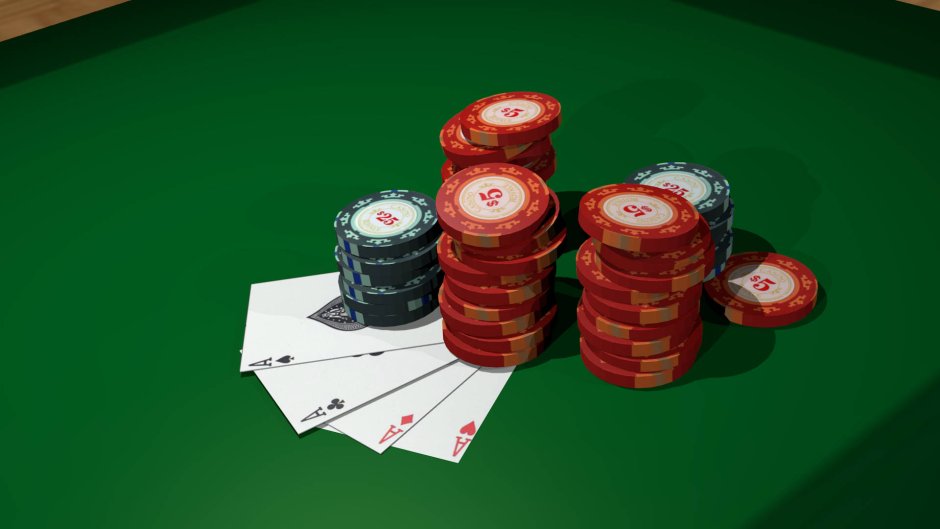 Фон стола казино зелёный